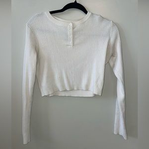 White cropped sweater. Good condition. Size small, Urban Outfitters.